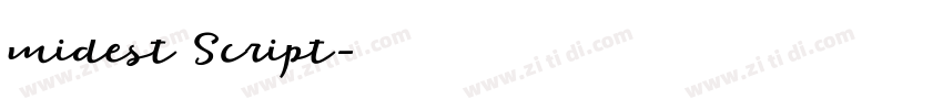 midest Script字体转换 midest Script字体转换